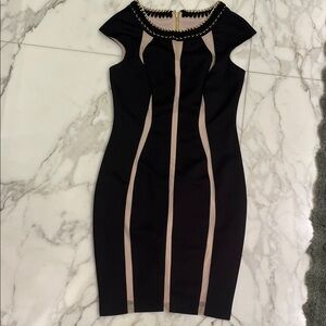 Jax Black and Cream Mini Dress
